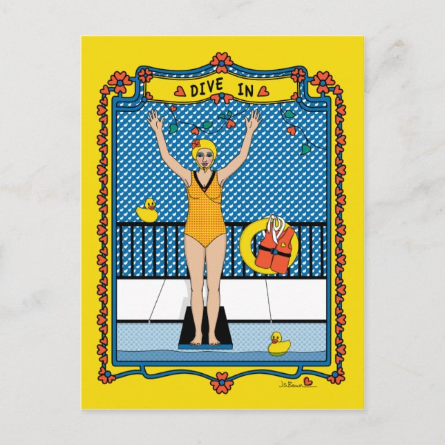 Carte postale Plongée dans_B_ (Devant)