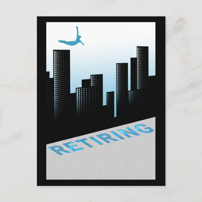 Carte Postale plongée dans la retraite (Devant)