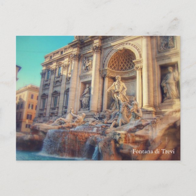 Carte Postale Plongée - Fontana di Trevi / Fontaine de Trevi (Devant)