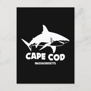 Carte Postale Plongée sous-marine avec de grands requins blancs