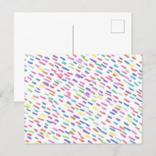 Carte Postale Pluie arc-en-ciel