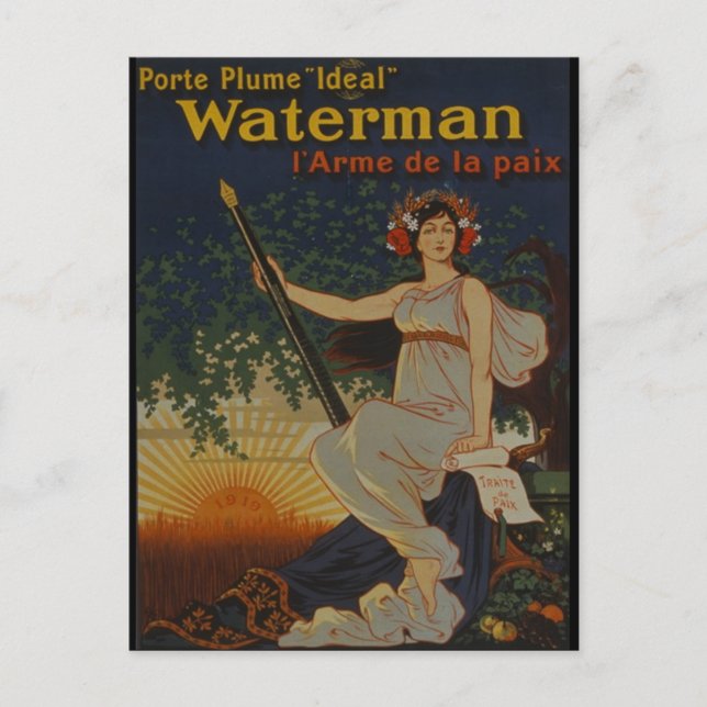 Carte Postale Plume 1919-Porte Idéal (Devant)