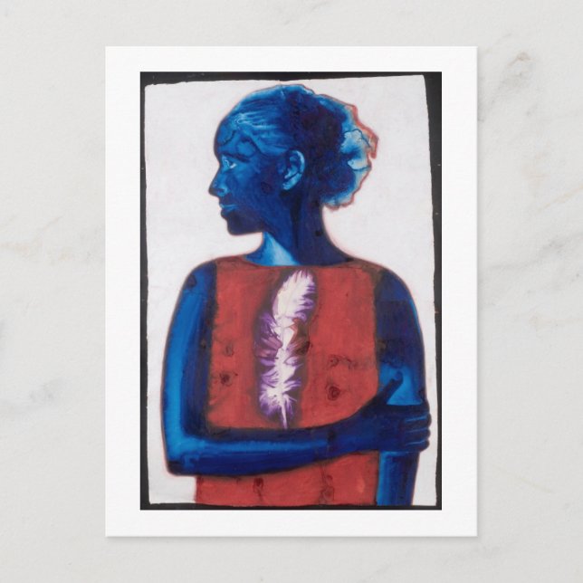Carte Postale Plumes blanches (Devant)