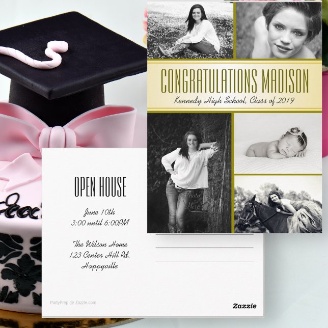 Carte Postale Pluriphoto Filles Diplôme Open House (Créateur téléchargé)