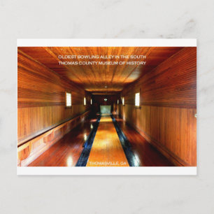 CARTE POSTALE PLUS ANCIENNE ALLÉE DE BOWLING DANS LE SUD, THOMAS