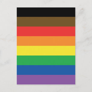 Carte Postale Plus de couleur plus Fierté arc-en-ciel personnali