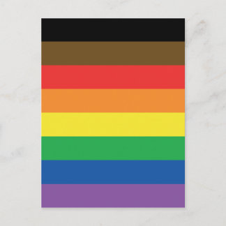Carte Postale Plus de couleur plus Fierté arc-en-ciel personnali