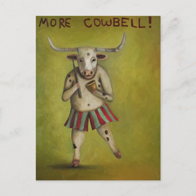 Carte Postale Plus de Cowbell (Devant)