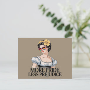 Carte Postale Plus de fierté moins de préjugés LGBTQ Fier allié 