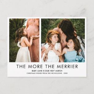 Carte Postale Plus Le Merrier Est Merrier   Grossesse Nouvelle p