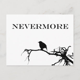 Carte Postale Plus Raven Poem Edgar Allan Poe Citation
