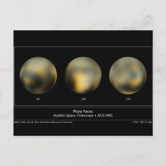 Carte Postale Pluto par le télescope spatial Hubble de la NASA