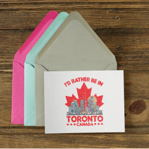 Carte Postale Plutôt être à Toronto Canada Skyline Devis