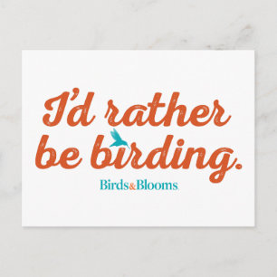 Carte Postale Plutôt être Birding