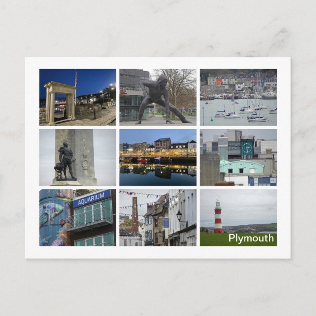 Carte Postale Plymouth (Devant)