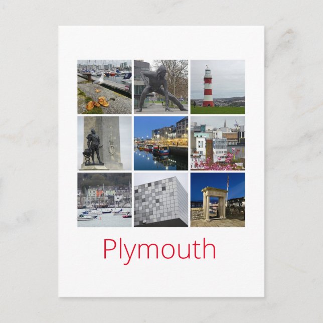 Carte Postale Plymouth (Devant)