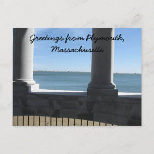Carte Postale Plymouth Ma, vue depuis Plymouth Rock