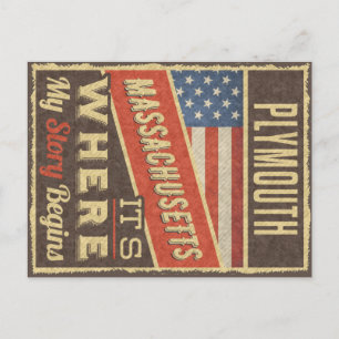 Carte Postale Plymouth Massachusetts