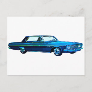 Carte Postale Plymouth Sport Fury 1963