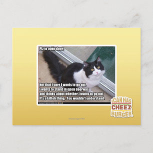 Carte Postale PLZ à la porte ouverte