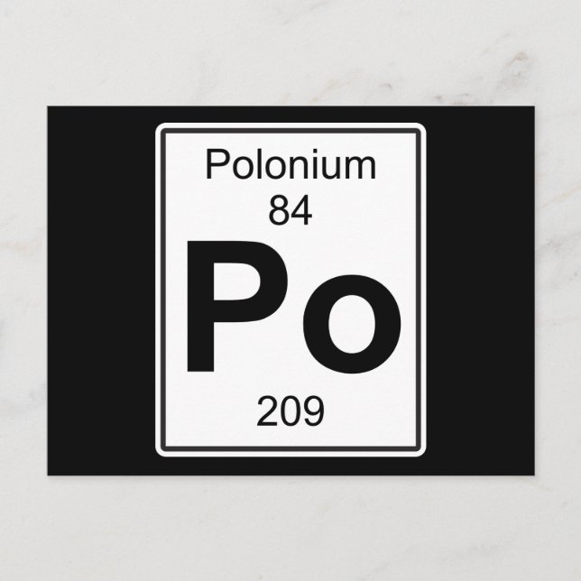 Carte Postale Po - Polonium (Devant)