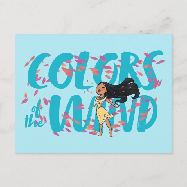 Carte Postale Pocahontas | Couleurs du vent (Devant)