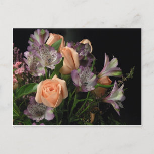 Carte Postale Poche et bouquet violet