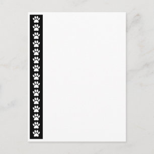 Carte Postale Poches De Chien Sur Bande Noire