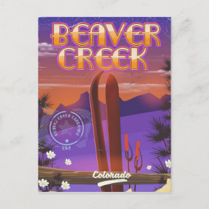 Carte Postale Pochette de ski du Colorado