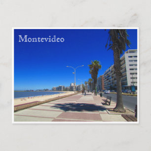 Carte Postale pocitos rambla montevideo