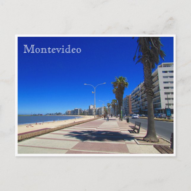Carte Postale pocitos rambla montevideo (Devant)