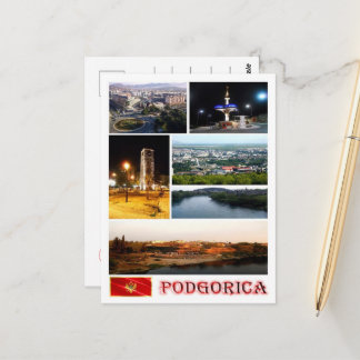 Carte Postale Podgorica - Monténégro - Mosaïque -