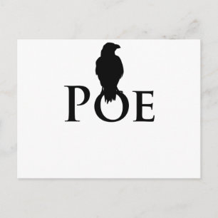 Carte Postale Poe Edgar Allan Poe und der Rabe