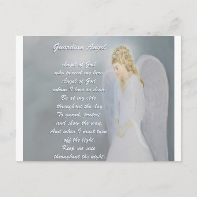 Carte Postale Poème Angel Guardian (Devant)