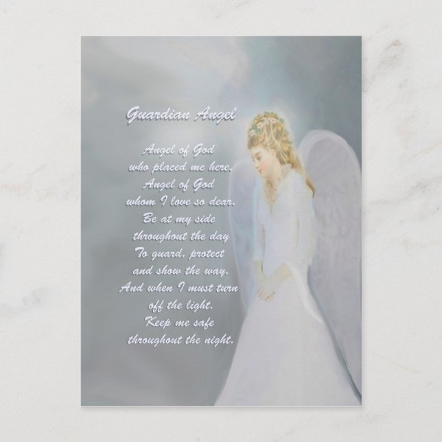 Carte Postale Poème Angel Guardian (Devant)