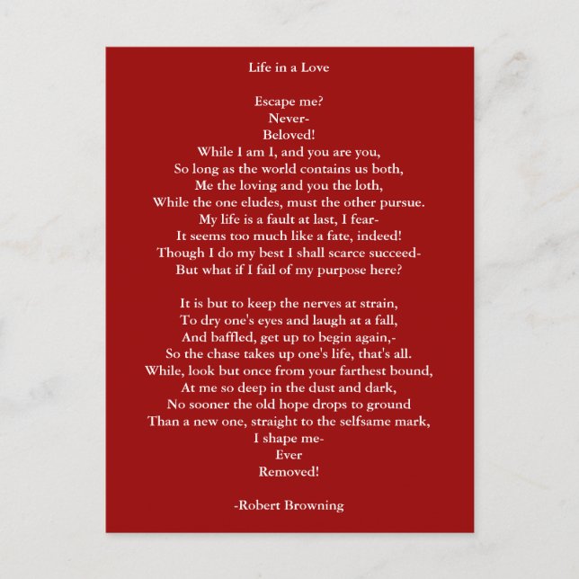Carte Postale Poème Art-Love Poem 12 (Devant)