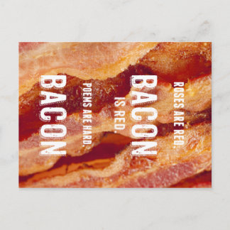 Carte Postale Poème au Bacon