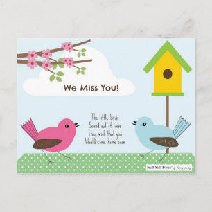 Carte Postale Poème d'enfants