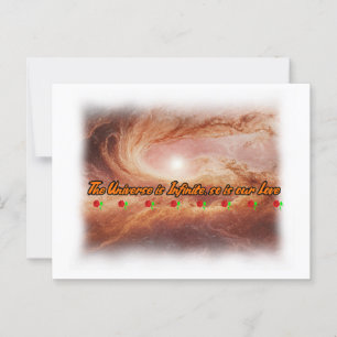 Carte Postale Poésie et univers sur un