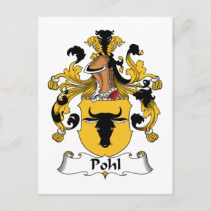 Carte Postale Pohl Family Crest