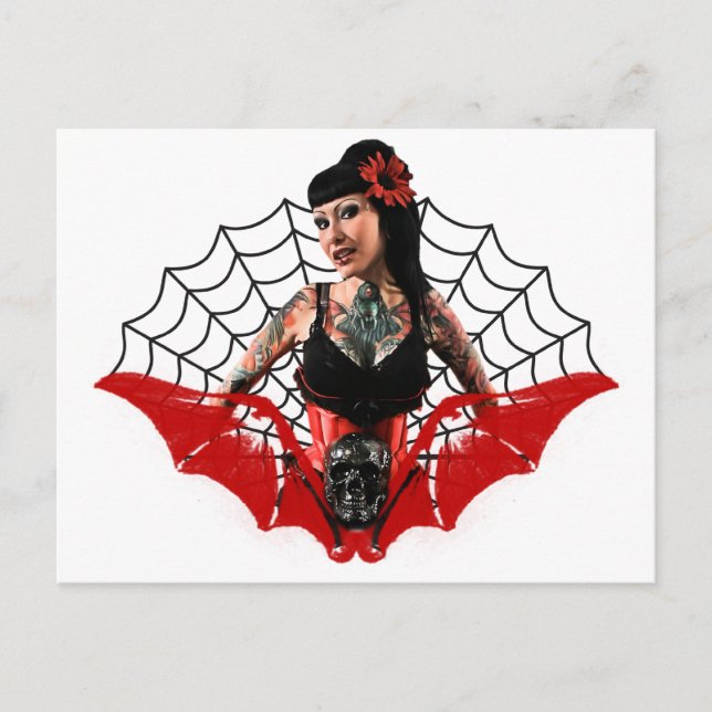 Carte Postale Poignée de tatouage vers le haut (Devant)