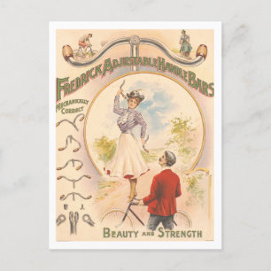 Carte Postale Poignées de vélo publicitaires vintage