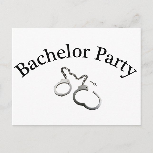 Carte Postale Poignées du Bachelor Party (Devant)