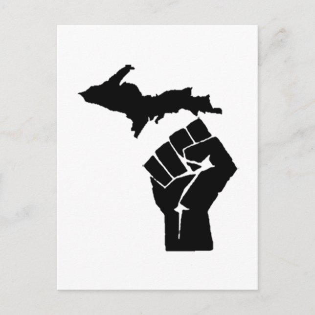 Carte Postale Poing Michigan (Devant)
