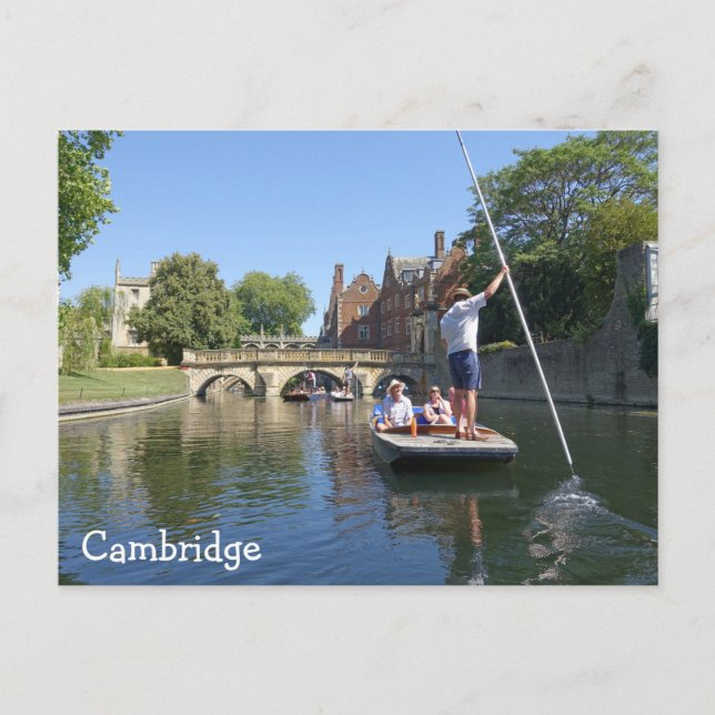 Carte Postale Poing sur la rivière Cam à Cambridge (Devant)