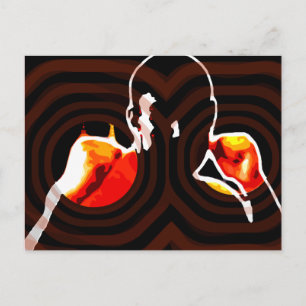 Carte Postale poings de feu.