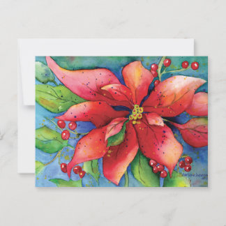 Carte postale Poinsettia