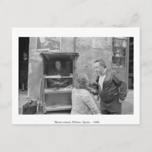 Carte Postale Point de presse, Bilbao, Espagne, 1985.