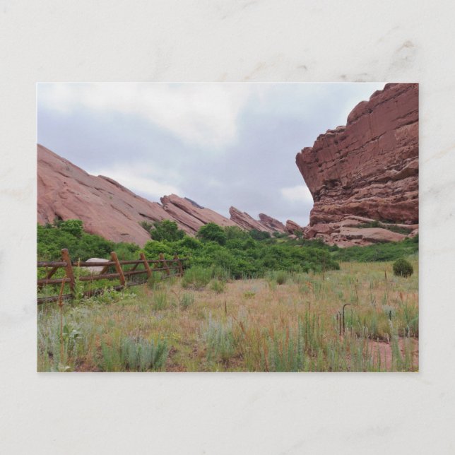 Carte Postale Point de repère de Trail Rock Post Trail (Devant)
