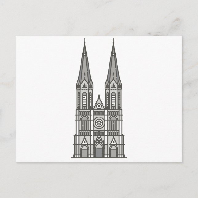 Carte Postale Point de repère néerlandais du monde de Tilburg de (Devant)